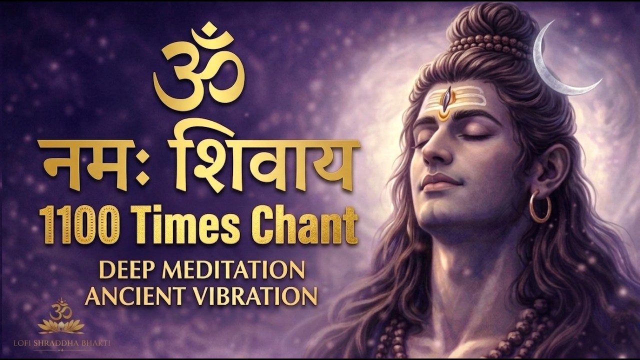Om Namah Shivaya 1100 Times | Powerful Shiva Mantra Chant | Deep Meditation & Positive Energy