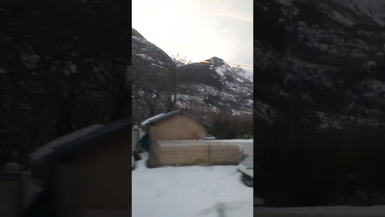 Snow train journey
