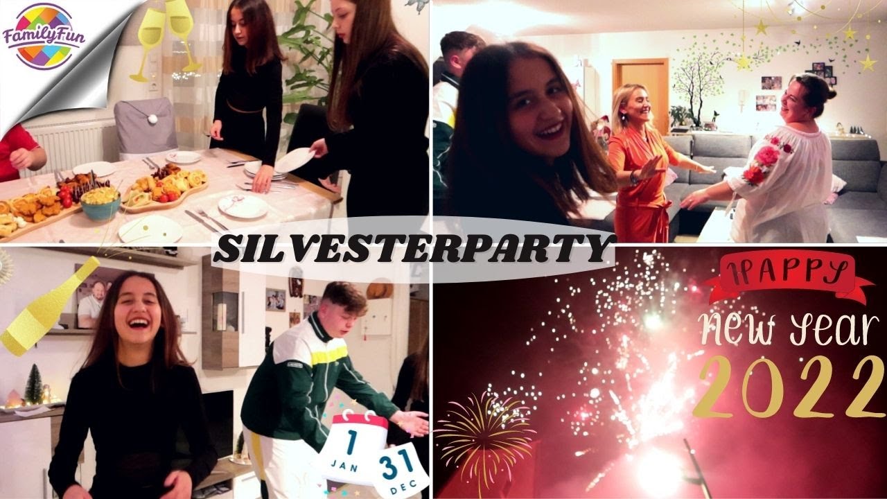 SILVESTERPARTY FEIER SPEZIAL | FEUERWERK TANZEN ESSEN bei FREUNDEN | Family fun