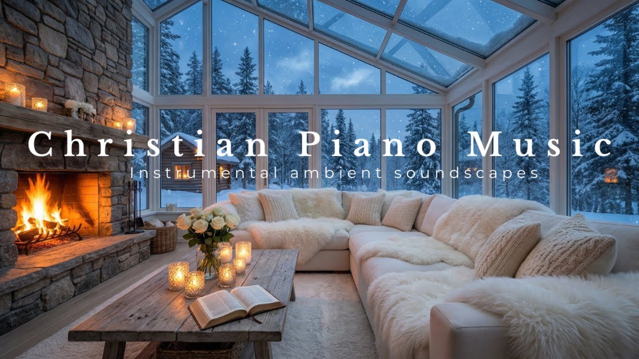 Peaceful Christian Piano Music & Winter Ambience ❄️ Deep Prayer, Study & Relaxation