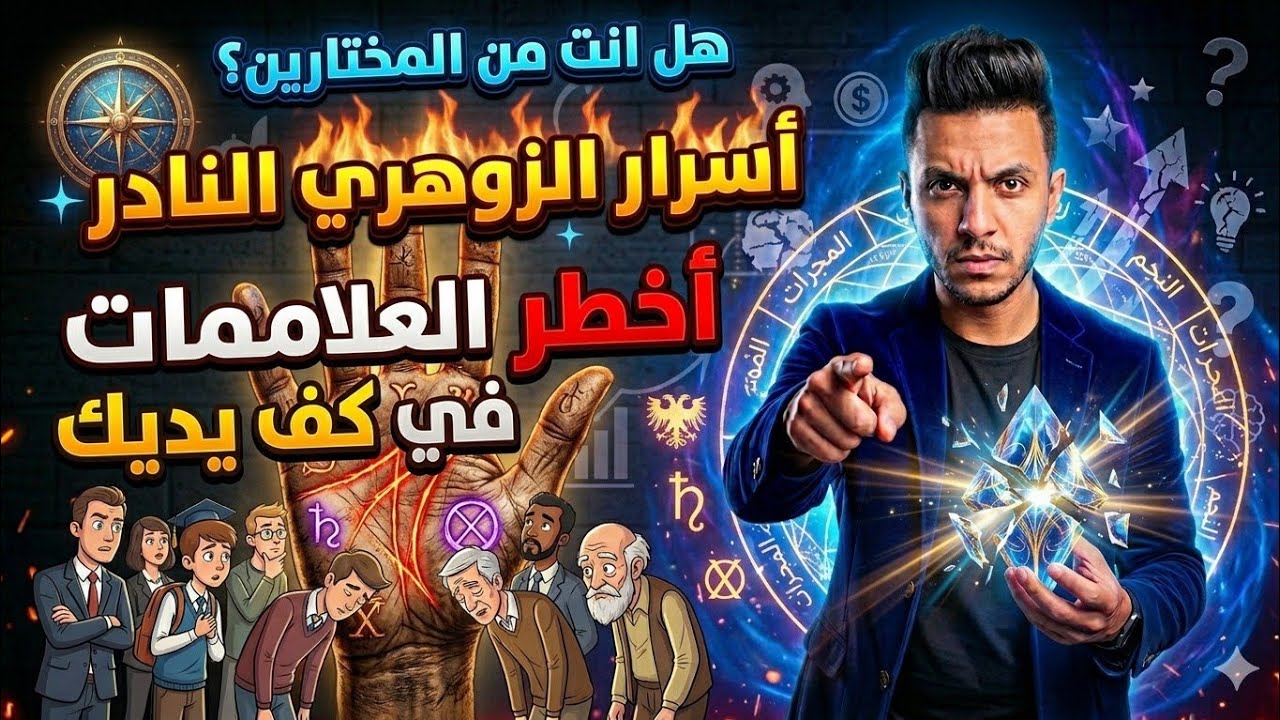 اسرار الزوهري النادر اخطر العلامات في كف يديك هل انت من المختارين 