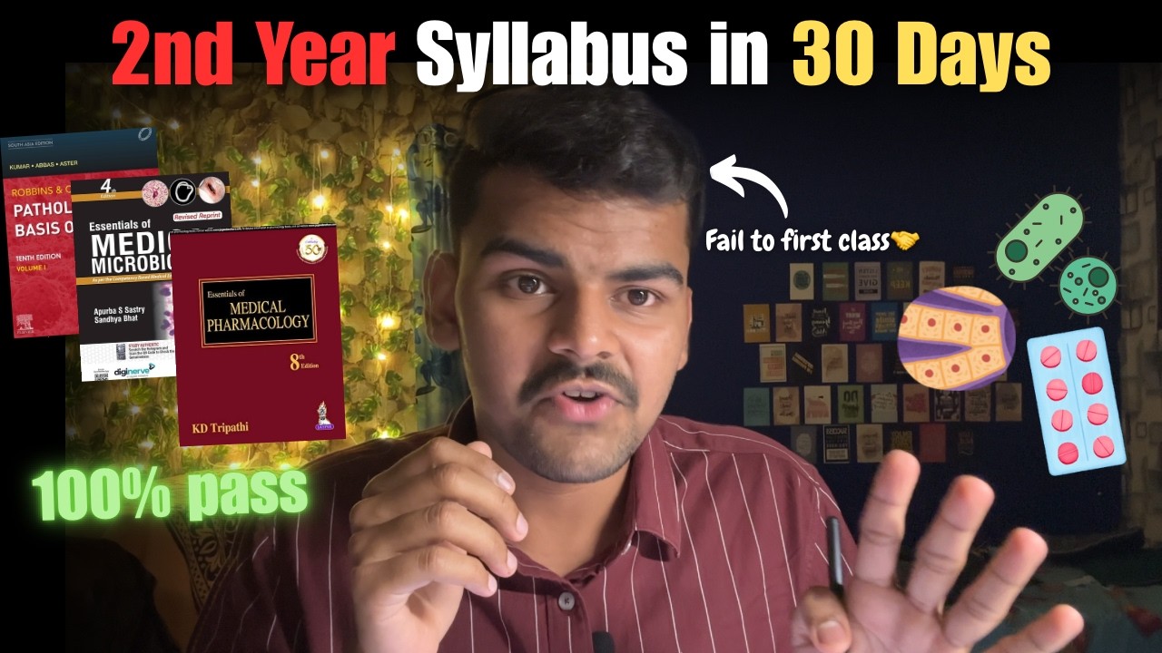 COMPLETE 2ND YEAR MBBS SYLLABUS IN 30 DAYS✊🔥|| UNIVERSITY EXAMS ||