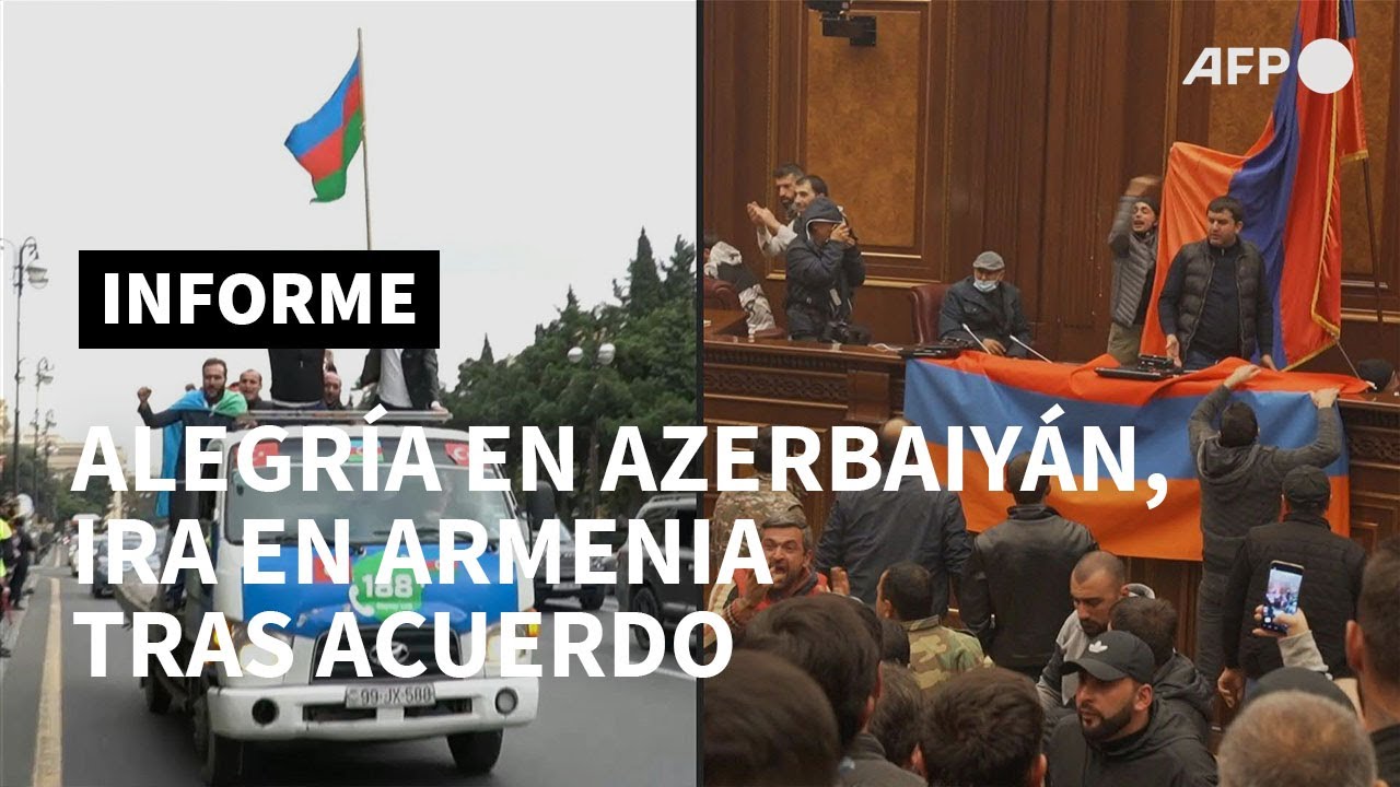 Alegría en Azerbaiyán e ira en Armenia tras acuerdo en Nagorno Karabaj | AFP
