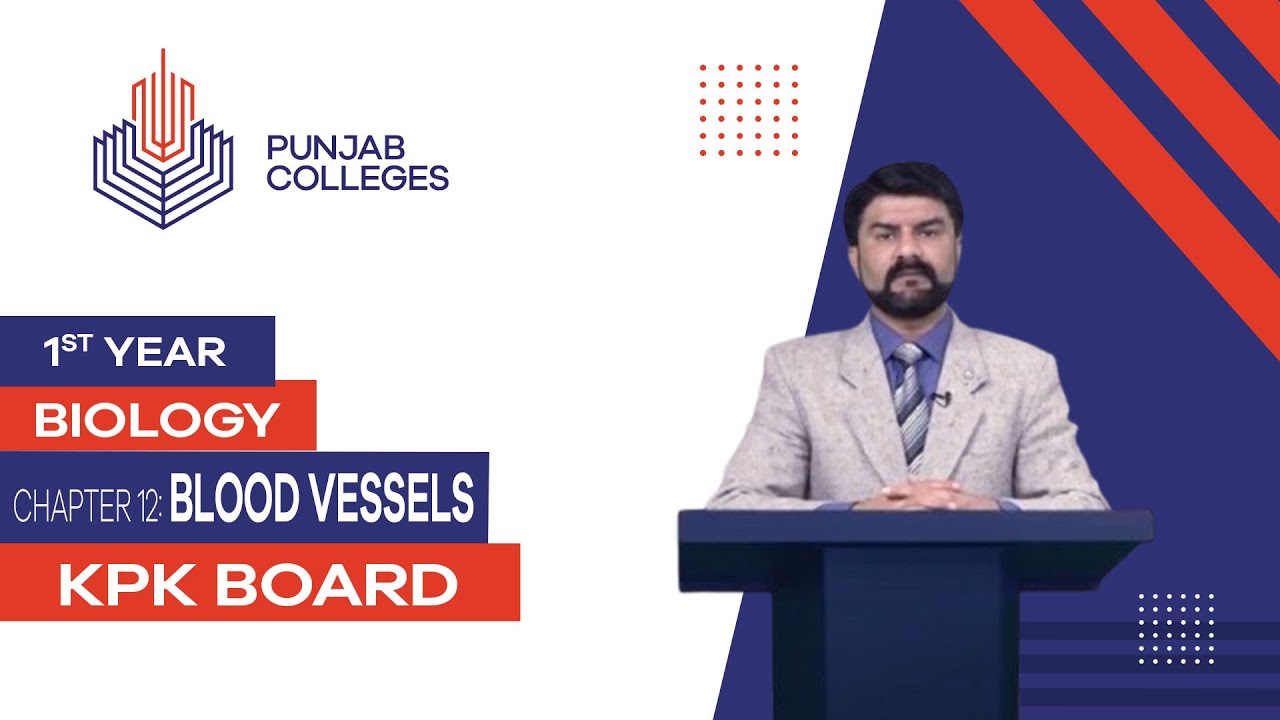 PGC Lectures-Inter Part 1-KPK Board-Biology-Chapter 12 - Blood Vessels