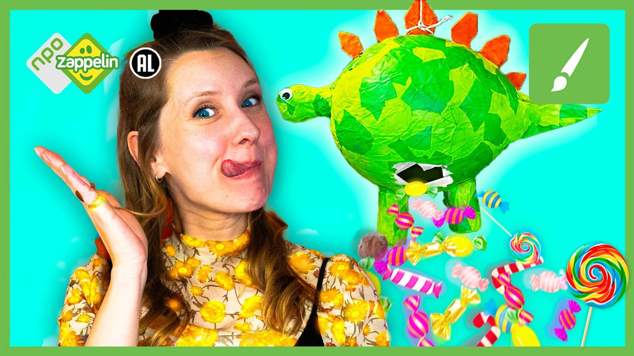 DINO PIÑATA MAKEN! 🦕💥 | Verjaardag x Knutselfeest | NPO Zappelin