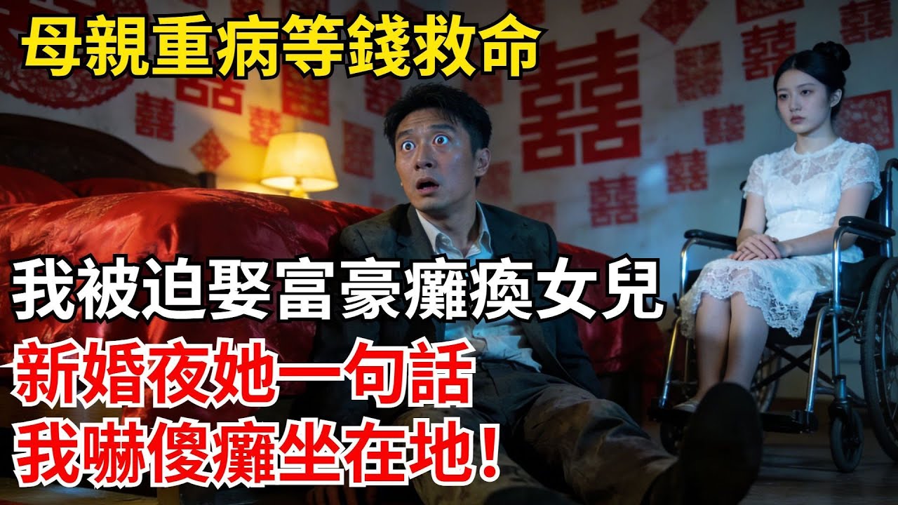 母親重病等錢救命，我被迫娶富豪癱瘓女兒，新婚夜她一句話，我嚇傻癱坐在地！#都市奇案錄#懸疑故事#深夜故事#破案#都市懸疑案件