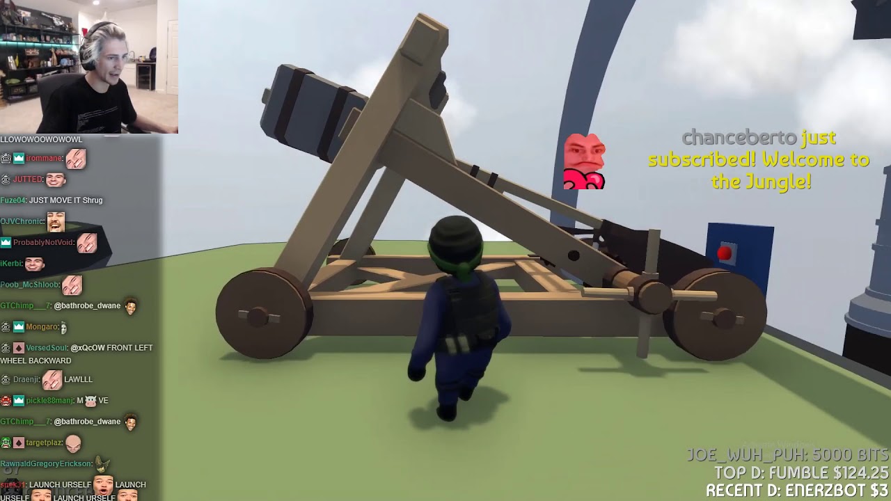 xQc and Moxy Play Human: Fall Flat with Chat!