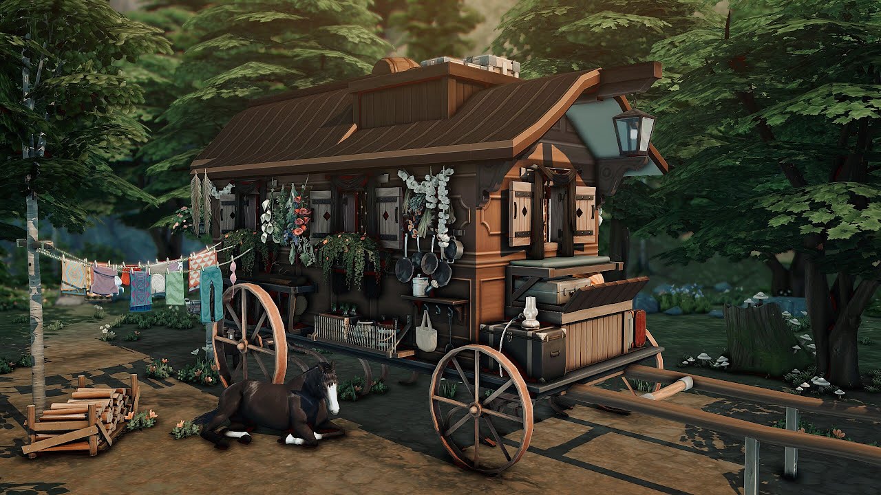 Witch's caravan || The Sims 4 Speed build