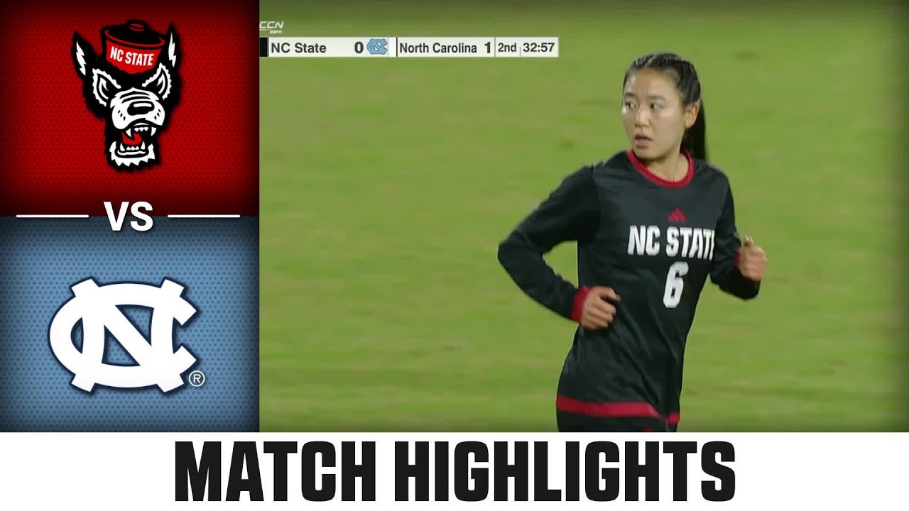 NC State vs. North Carolina Match Highlights | 2025 ACC Women's Soccer