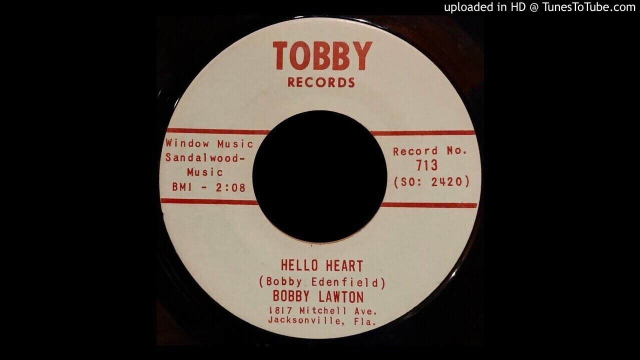 Bobby Lawton - Hello Heart - Toby Records 45 (Big D Jamboree Star)