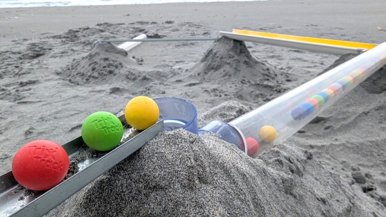 Marble Run Sandy Beach ☆ Four sand mountain bridge course