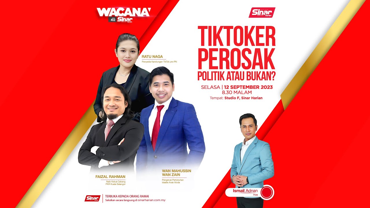[WACANA SINAR] TikToker Perosak Politik atau Bukan?