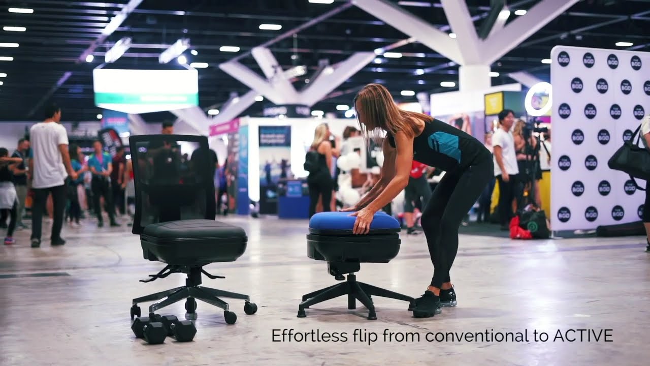 ErgoFlip&reg; Effortless Flip from Conventional to ACTIVE Seat