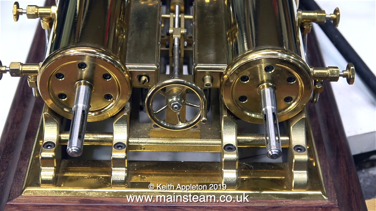 A LARGE MODEL PADDLE STEAMER ENGINE - IN THE WORKSHOP