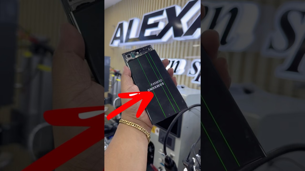 Samsung S23 Ultra 3 Green Line on Screen Succesfully Fixed without changing of Lcd,