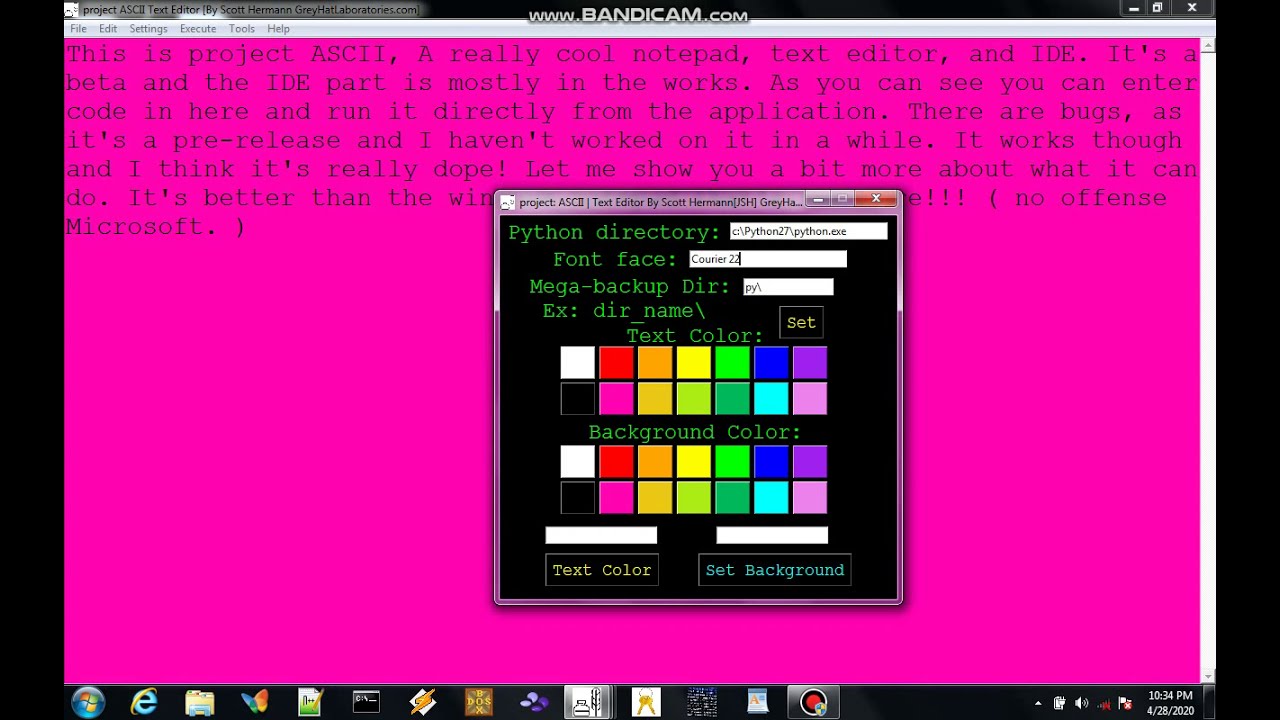 Project-ASCII Notepad Text Editor IDE #ghl Free ON CNET [download.com]