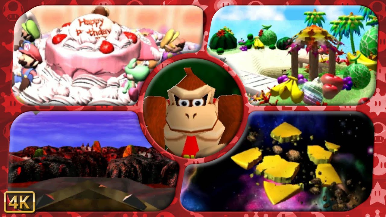 Mario Party for N64 ⁴ᴷ Full Playthrough (All Boards, Donkey Kong gameplay)