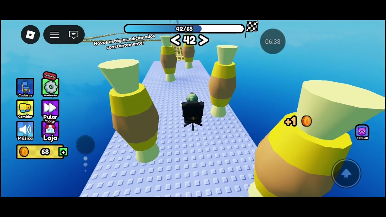 Fugi do Trabalho pra Fazer Obby de Cadeira de Escritório!! 