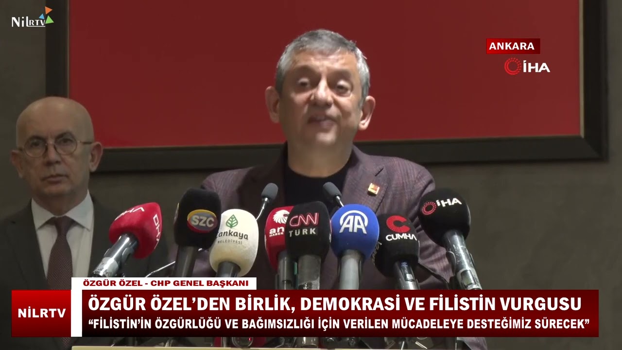 Özgür Özel’den Birlik, Demokrasi Ve Filistin Vurgusu