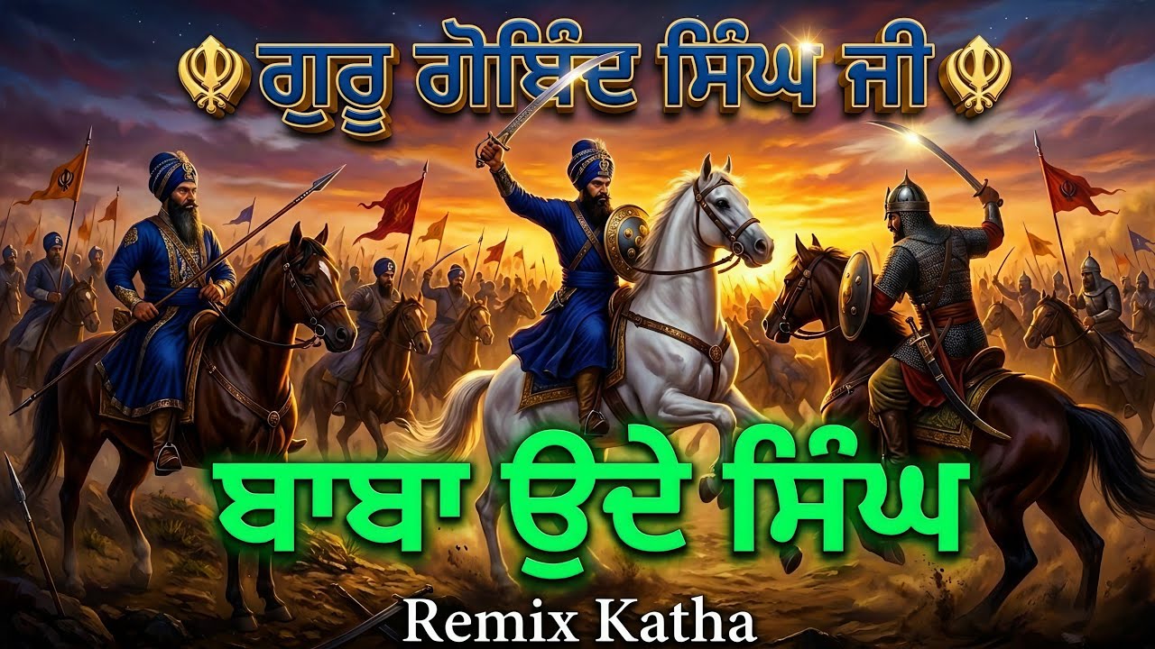  ੴਗੁਰੂ ਗੋਬਿੰਦ ਸਿੰਘ ਜੀ ਤੇ ਬਾਬਾ ਉਦੇ ਸਿੰਘ | Guru Govind Singh Ji |Baba Uday Singh Ji | Remix Katha 
