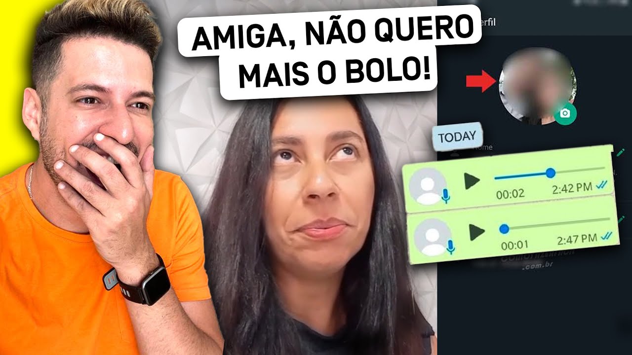 confeiteira recebe mensagem de amiga folgada