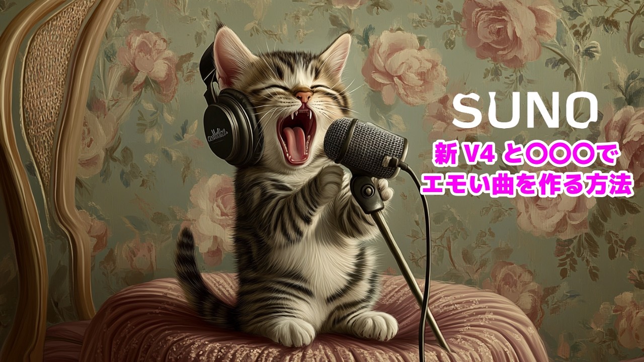 SUNO V4でエモい曲を作る方法