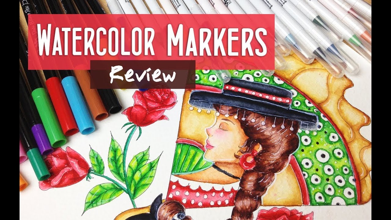 MozArt Watercolor Single and Dual Brush Pens Review and Demonstration