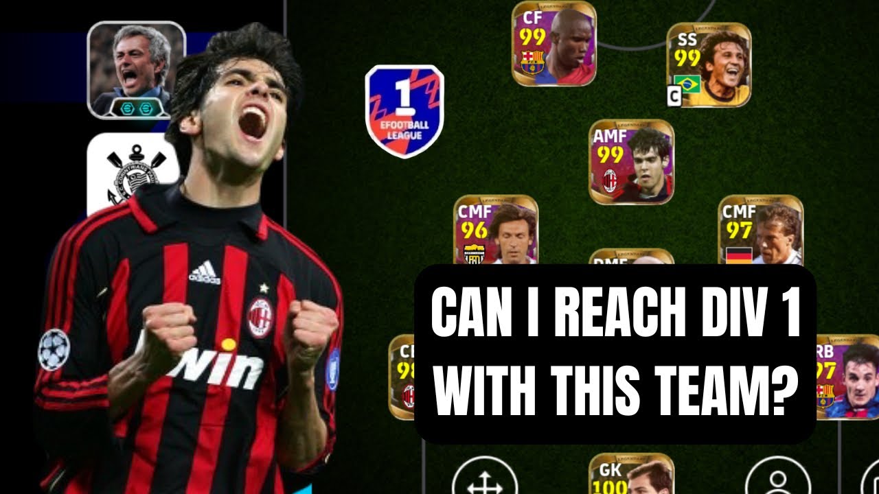 CAN I REACH DIVISION 1 WITH THIS TEAM? | LEGENDARY SQUAD GAMEPLAY✨| eFOOTBALL MOBILE | xT DINHO