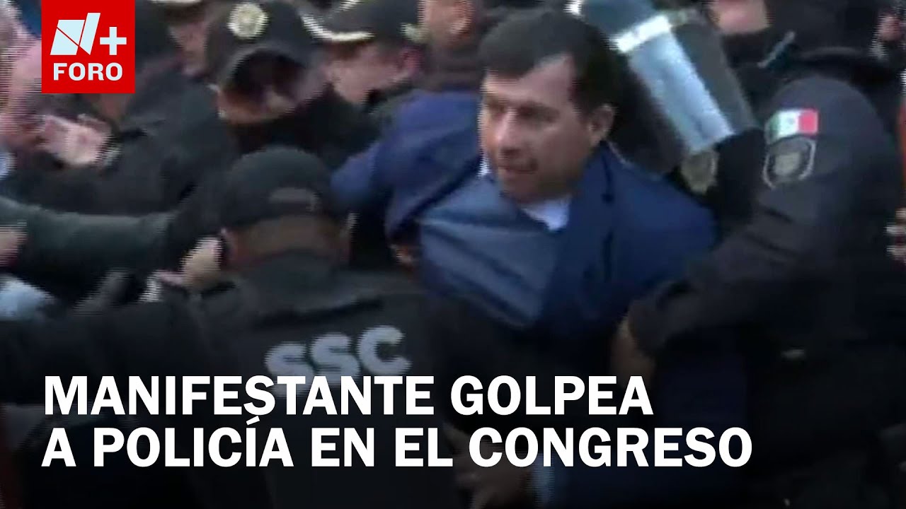 Corrida de toros: Golpean a mando de la SSC afuera de Congreso local - Expreso de la Mañana