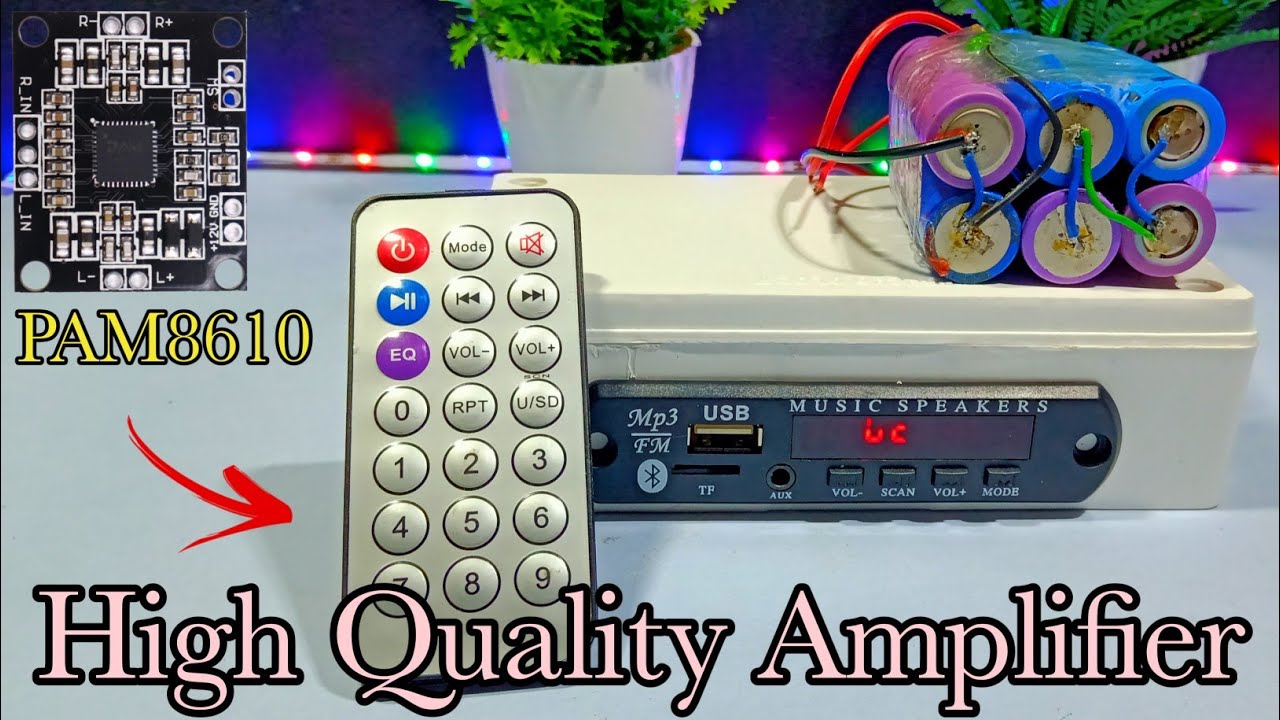 PAM 8610 Bluetooth Speaker | How to Make Speaker | 30w Amplifier