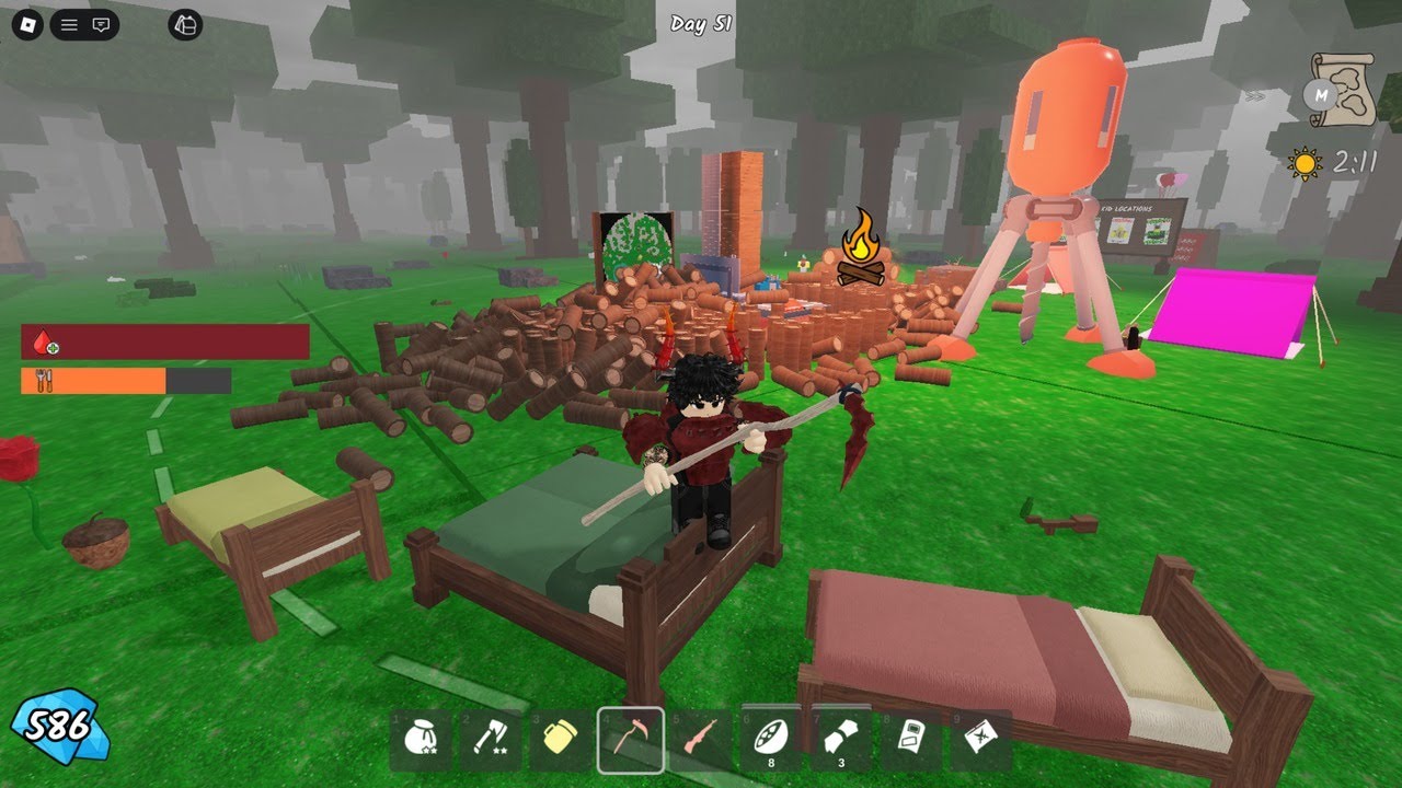 I Built the ULTIMATE Base in 99 Nights Live !