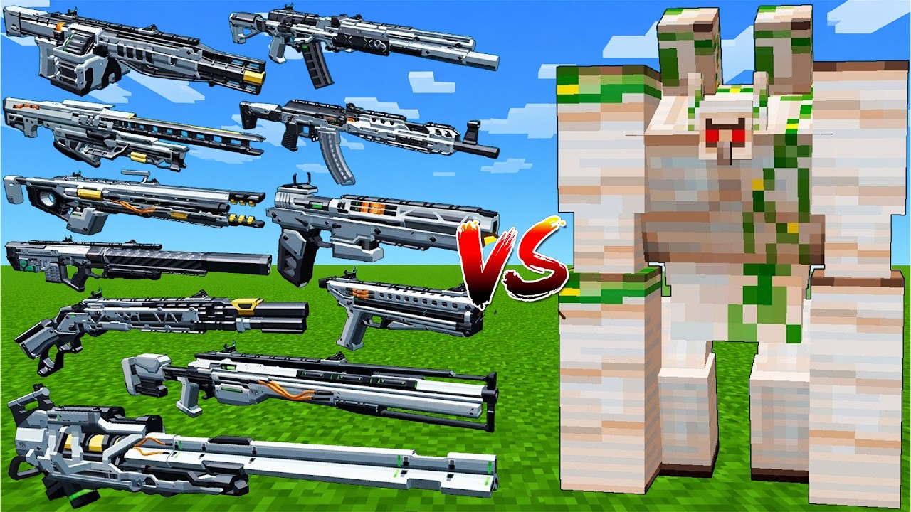 What TaCZ Perseus Gun Is The Strongest Against Alpha Mutant Iron Golem in Minecraft?