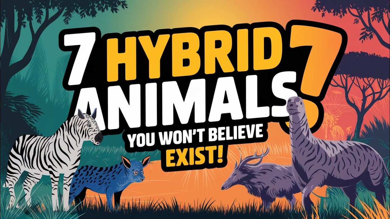 7 Hybrid Animals That Sound Fake But Are Actually Real! #animals #widlife