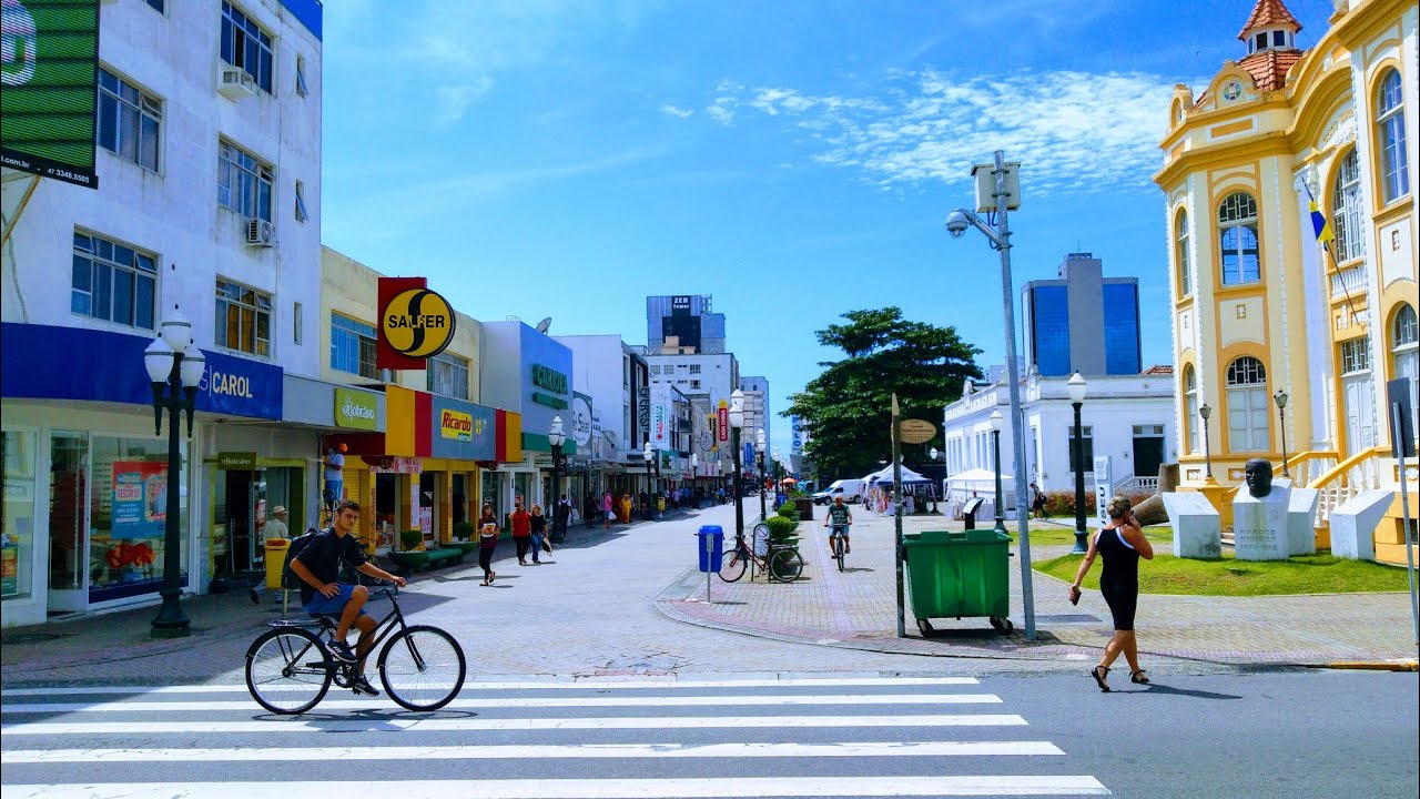 Itajaí SC Calçadão Hercílio luz