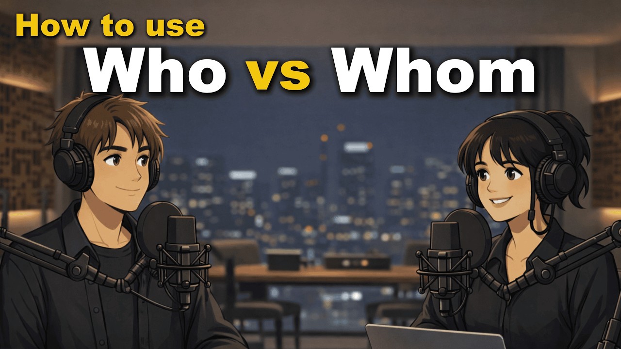 How to use Who vs Whom in Daily English | Easy English Conversation Practice for Beginner