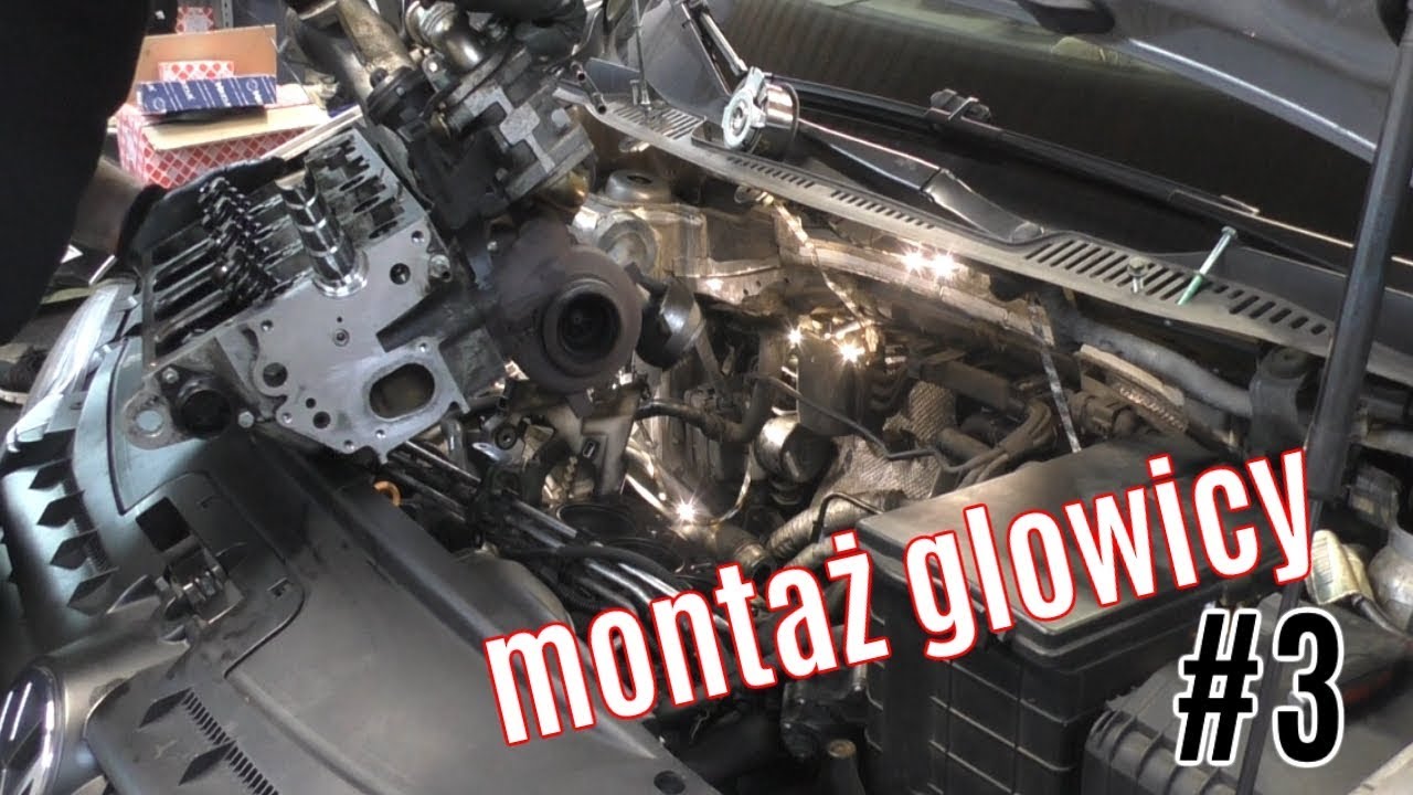 Touran 1.9 TDI montarz Głowicy part3