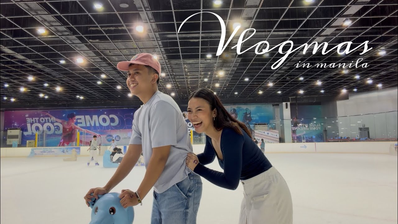 Vlogmas in manila| date, ice skating, & buying gifts