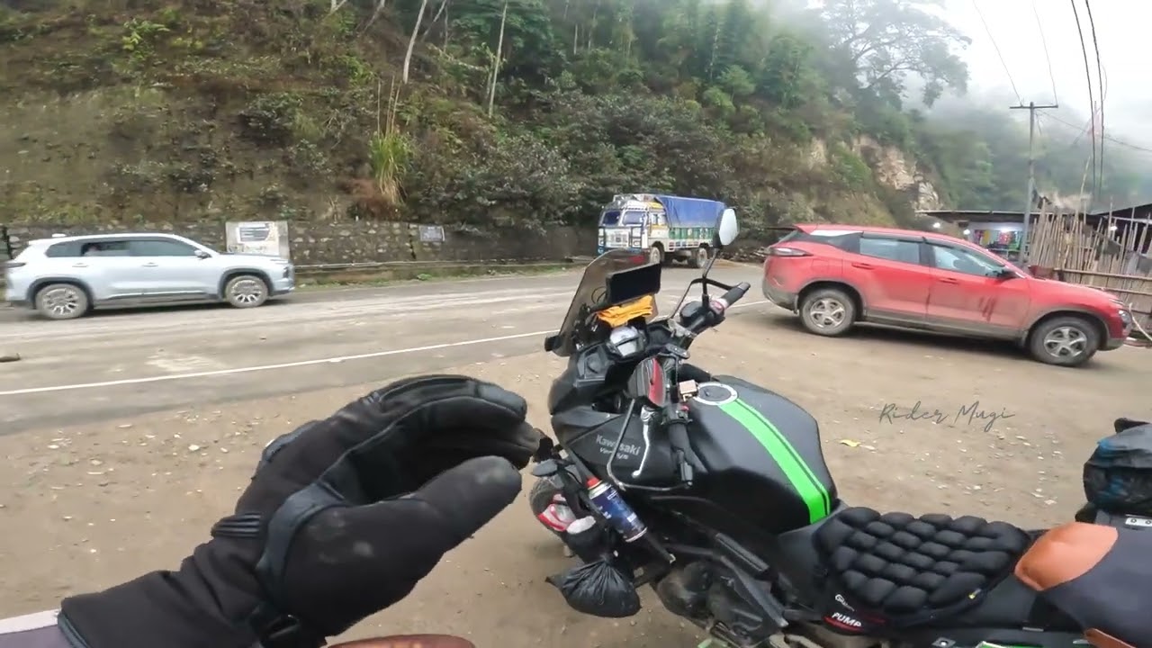 Bike Riding in longest Suspension Bridge | Foggy Climate Day 12 Arunachal | Rider Mugi