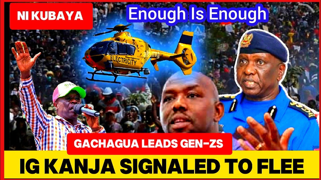 RUTO KWISHA !! MAANDAMANO DECLARED BY GACHAGUA AS IG KANJA FLEES THE OFFICE 