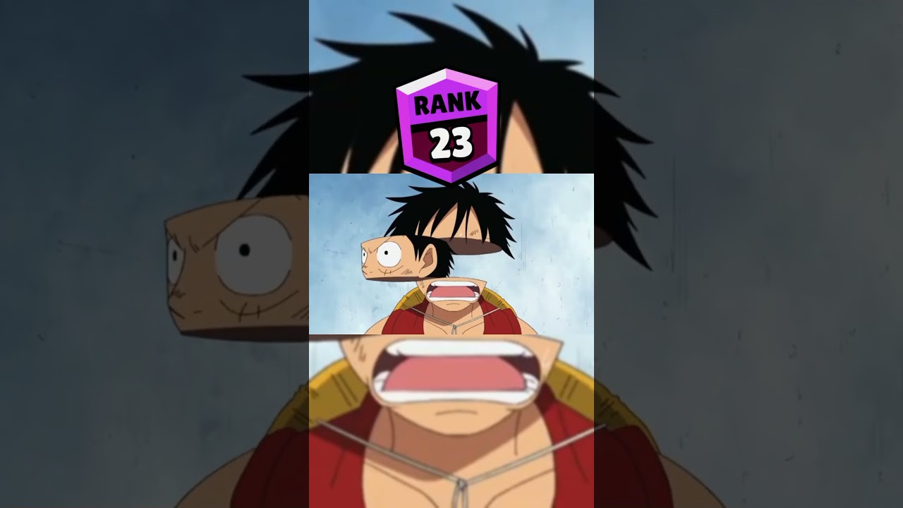 brawl stars rank up luffy vs blueno #shorts #onepiece #anime