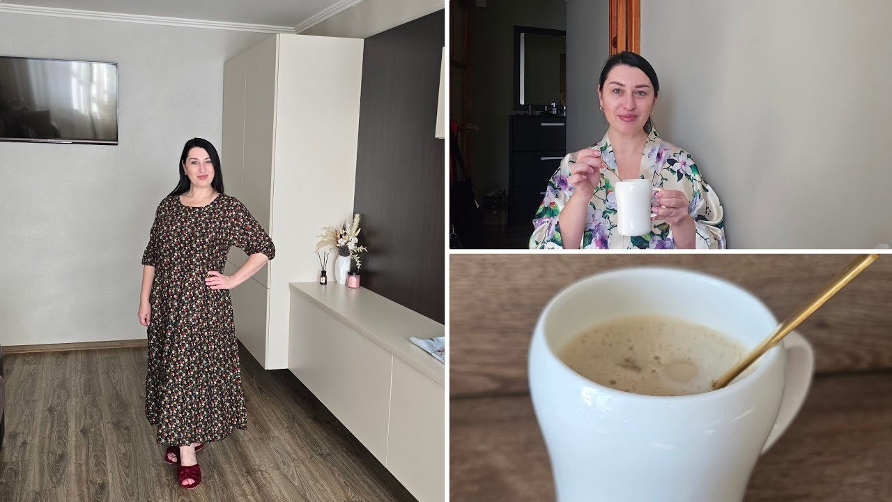Кофе с халвой ☕ и примерка платья 
