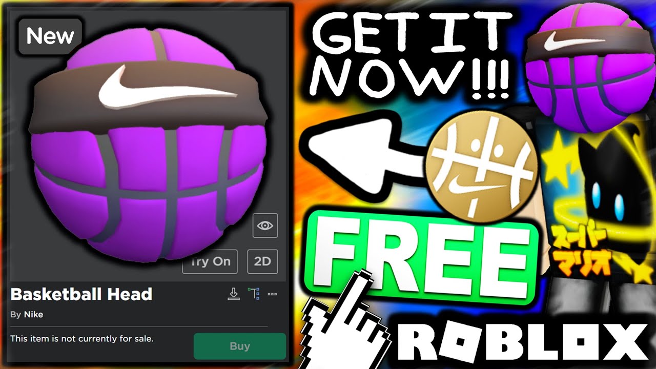FREE ACCESSORY! HOW TO GET Nike Basketball Head! (ROBLOX NIKELAND EVENT)