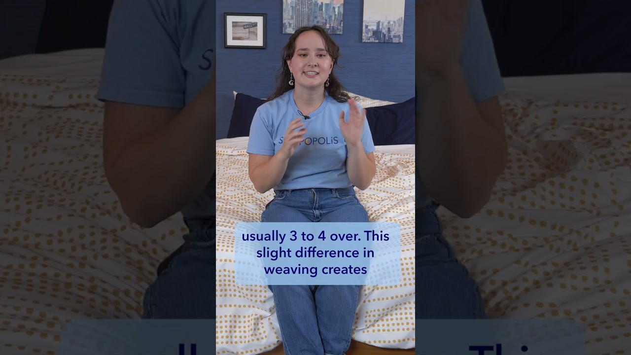 Sateen Vs Percale Sheets - What's The Difference? #shorts