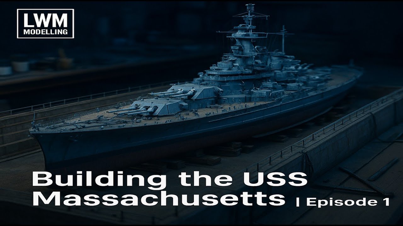 Trumpeter 1/350 scale USS Massachusetts ep 1 #scalemodel #trumpter #ussmassachusetts