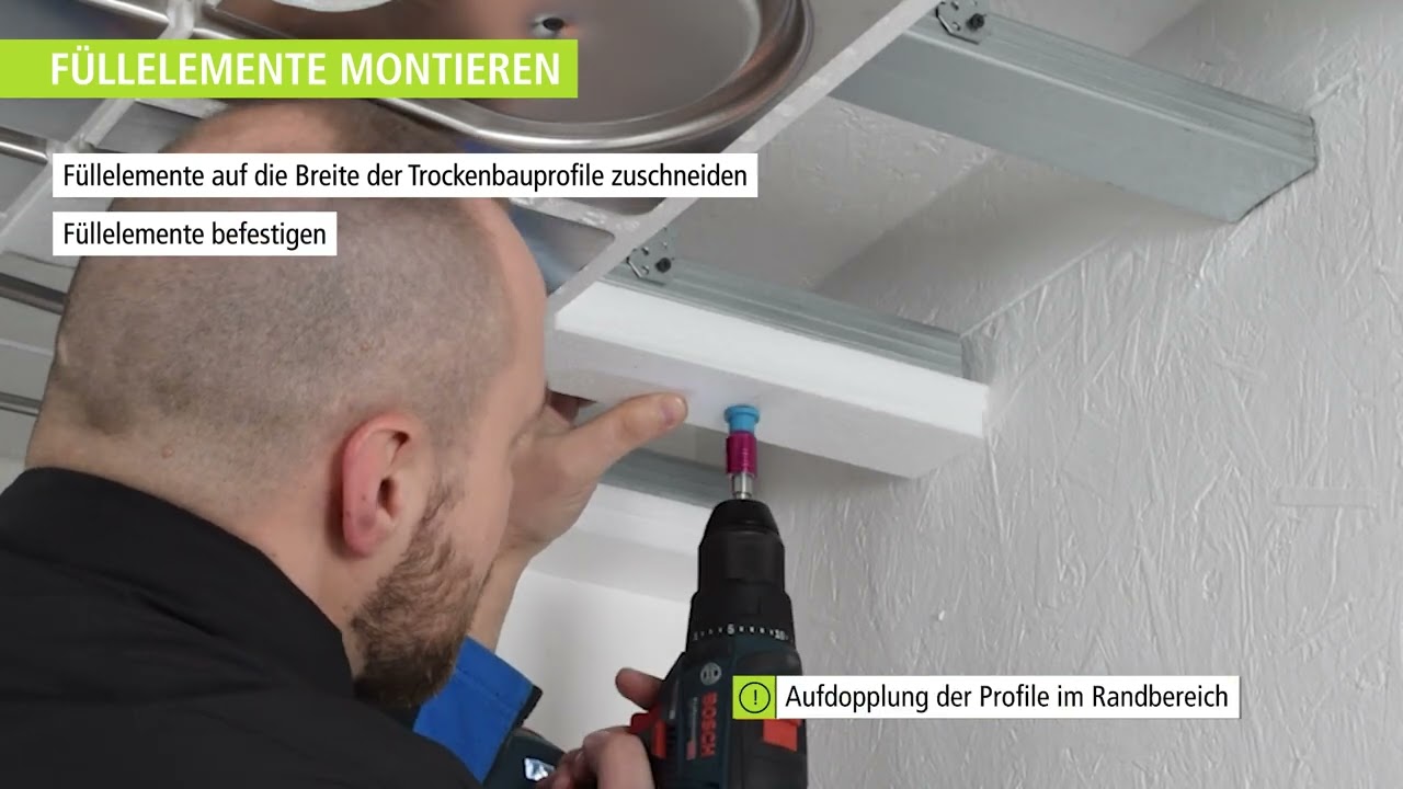 KERMI x-net C32 Montage Trockenbauprofil
