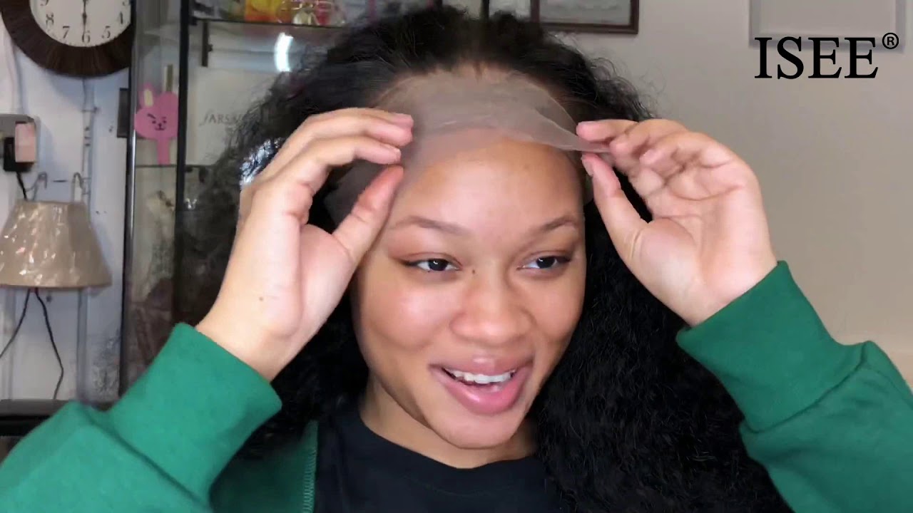 water wave wig install | Aliexpress ISEE HAIR | pre-plucked