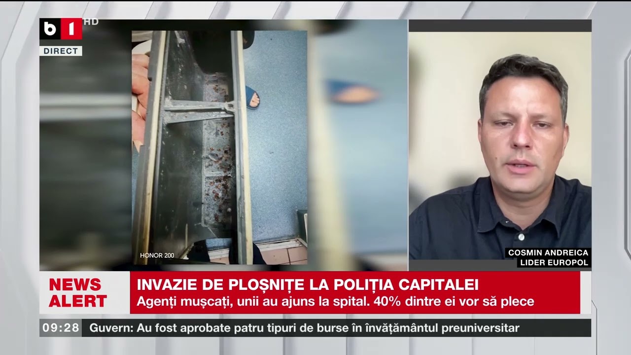 INVAZIE DE PLOȘNIȚE LA POLIȚIA CAPITALEI_Știri B1TV_5 sept. 2025