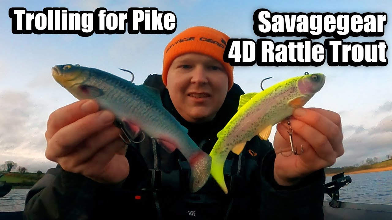 Trolling the Savagegear 4D Rattle trout - Trolling for Pike