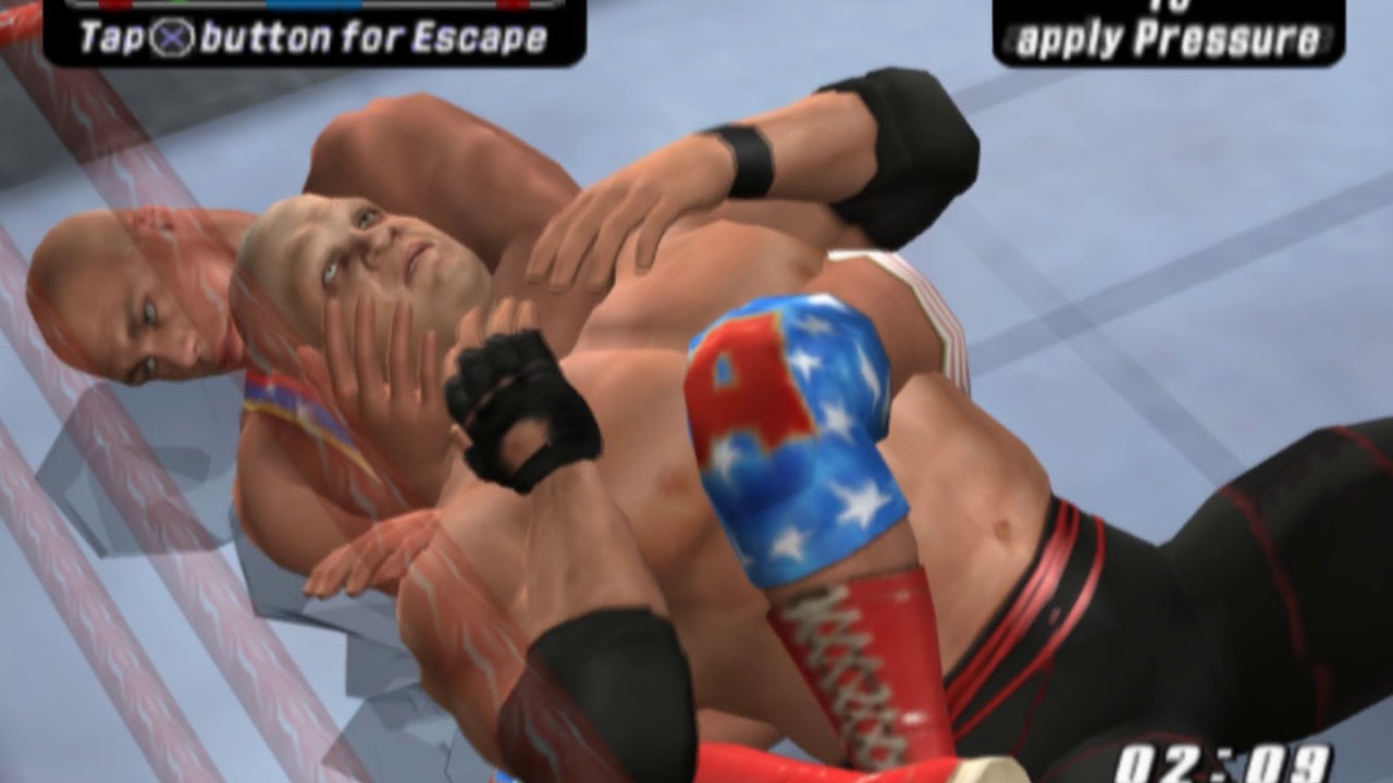 WWE SVR 2006 - Kane vs Kurt Angle - Playstation 2