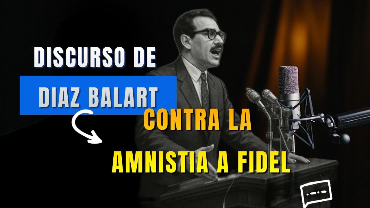 Discurso del Dr Rafael Lincoln D&iacute;az-Balart y Guti&eacute;rrez  en contra de la Amnist&igrave;a a Fidel Castro.